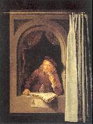 DOU, Gerrit Painter with Pipe and Book France oil painting artist